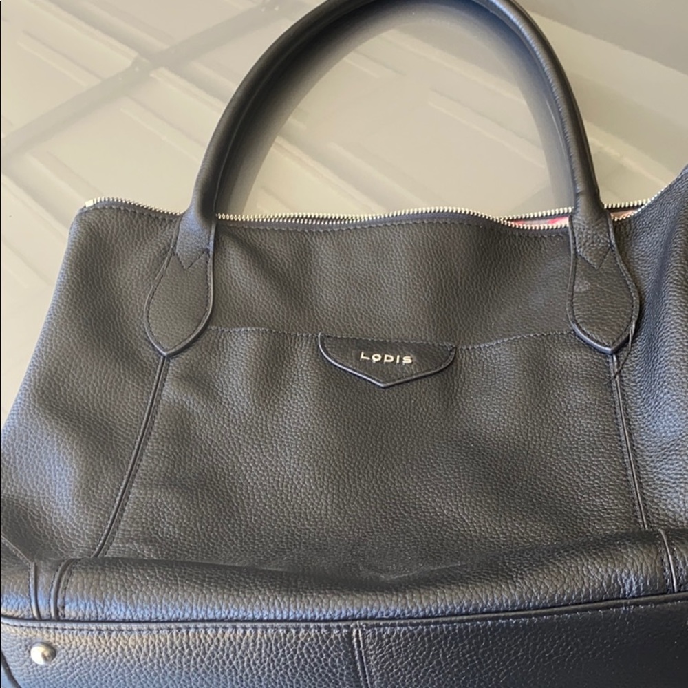 Black Leather Lodi’s Tote